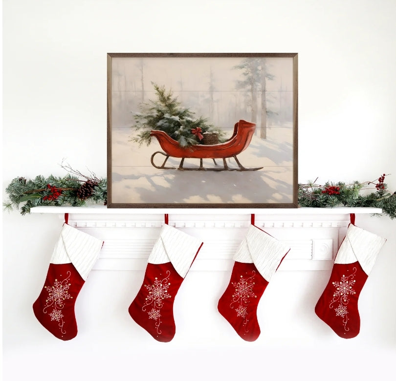 Beautiful Red Sleigh image 0