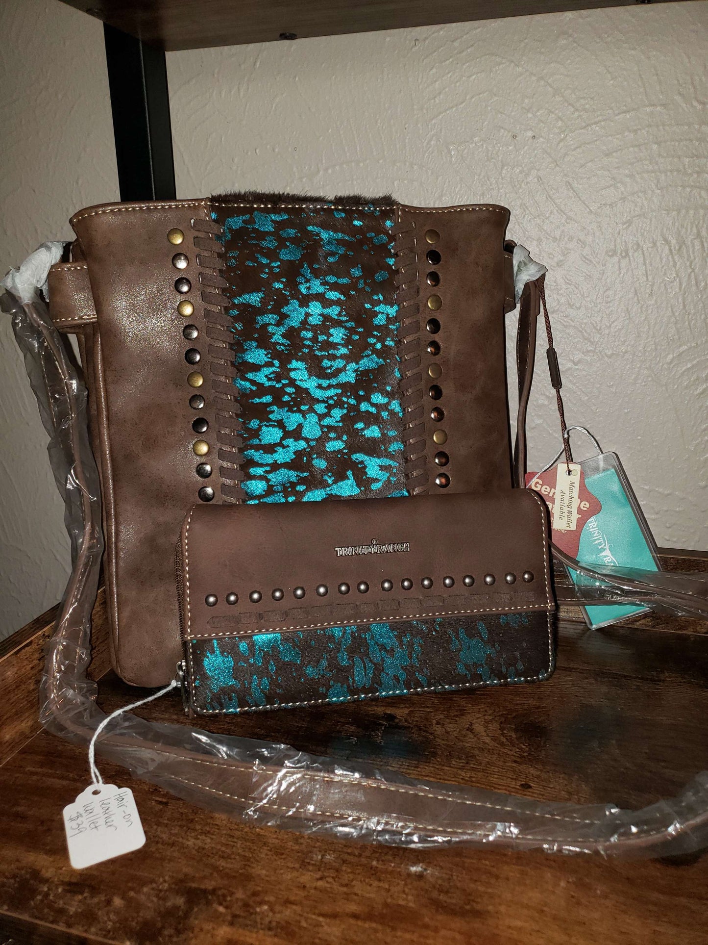 Trinity Ranch Hair-On Leather Wallet image 3