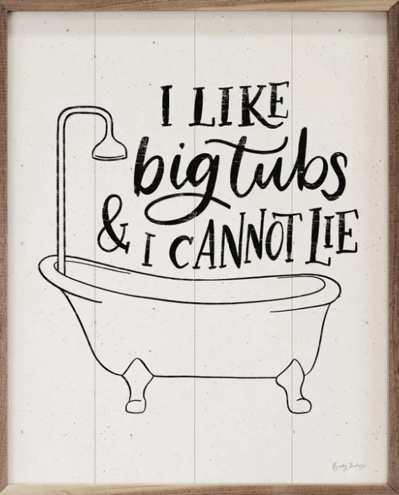 Bathroom Puns II Bathtub By Becky Thorns image 0