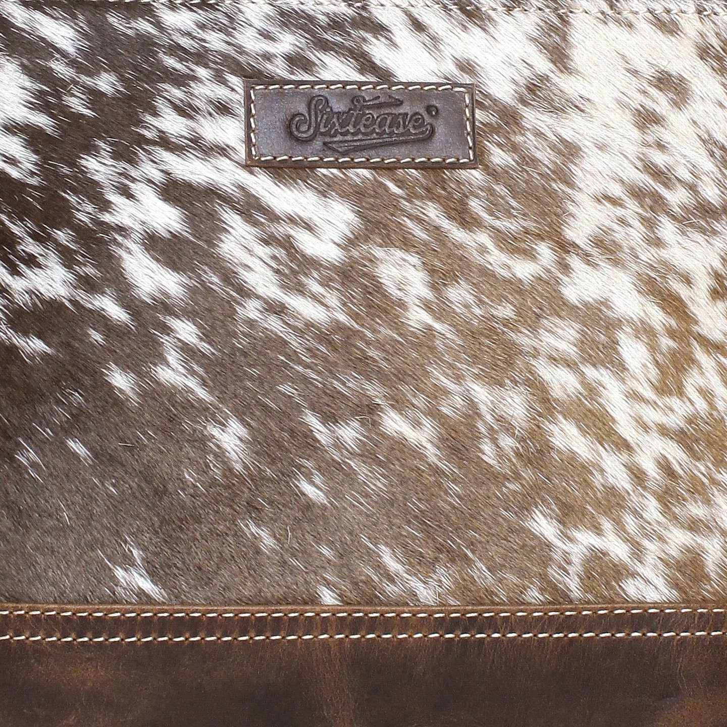 Raffle Hair-on Leather Shoulder Bag image 5
