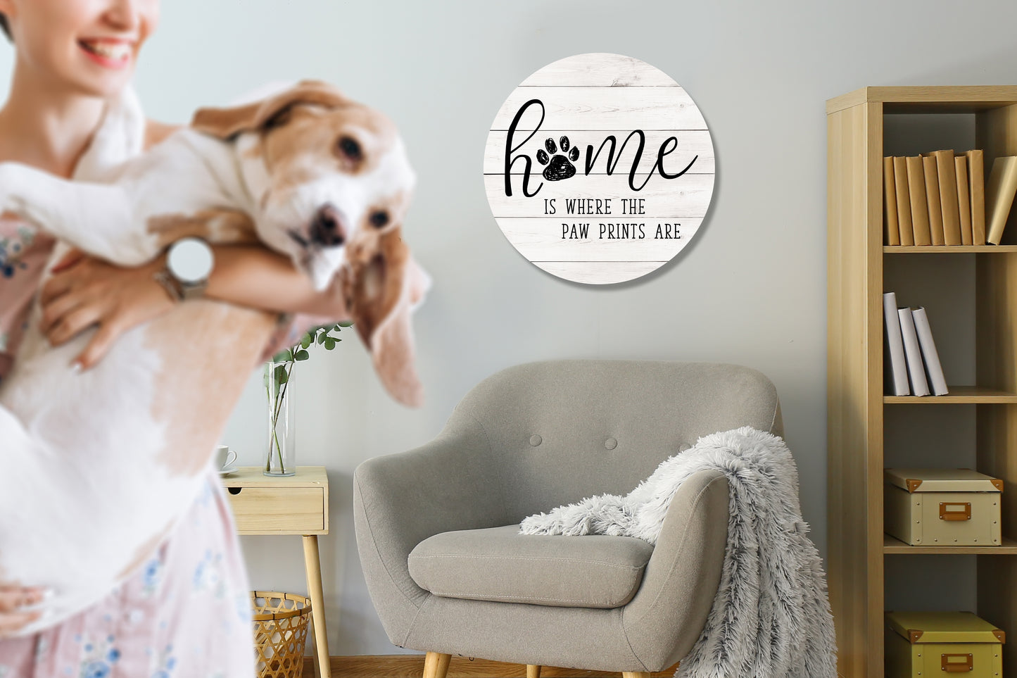 Home Is Where The Paw Prints Are Circle image 1