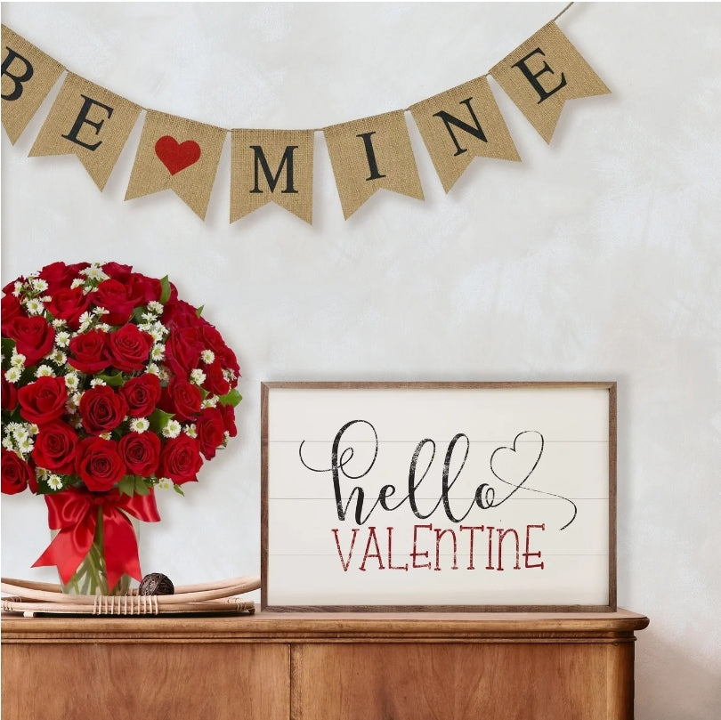 Hello Valentine Heart White image 1