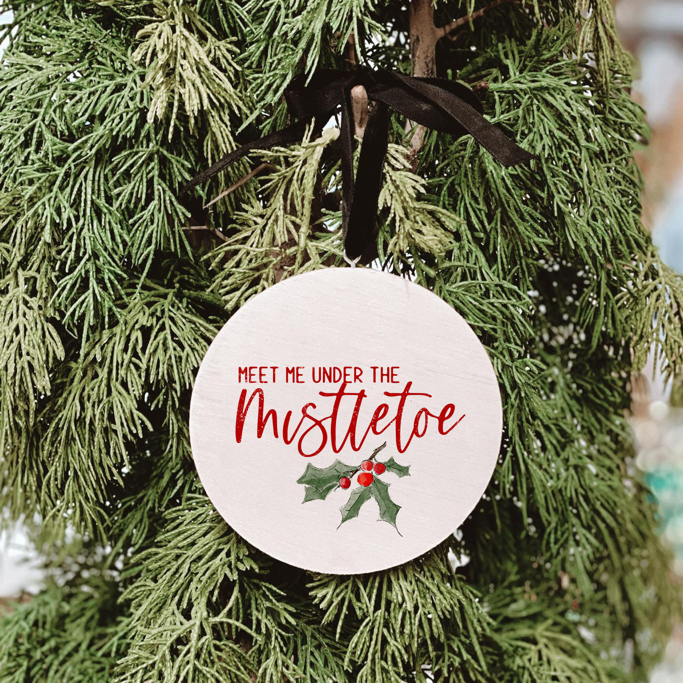 Under The Mistletoe Ornament