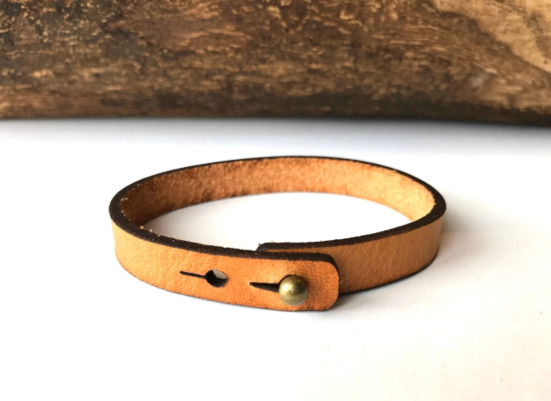 Blessed Beyond Measure Thin Leather Bracelet image 1