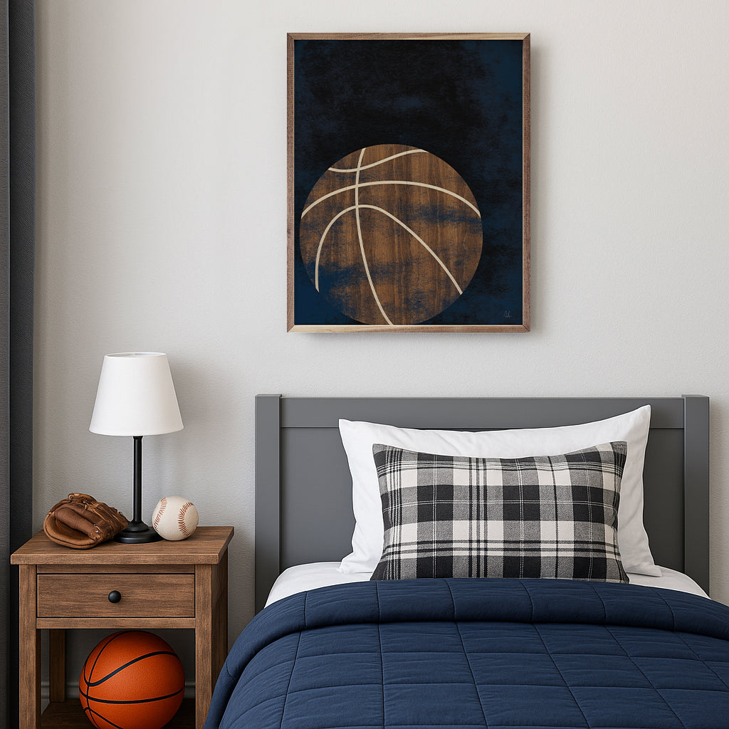 Basketball Wood By Sarah Adams image 0
