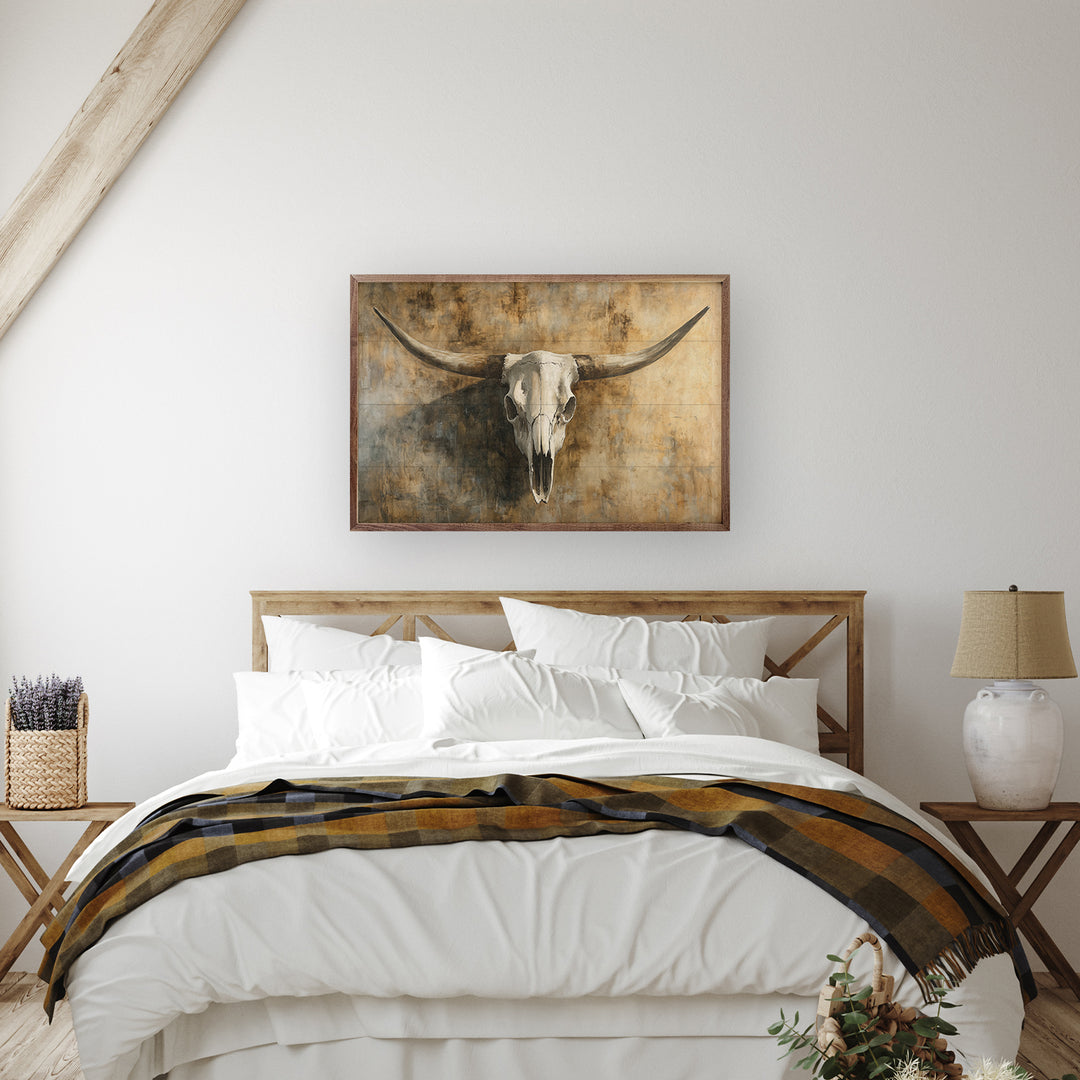 Vintage Cow Skull 1 By Nina Blue image 1