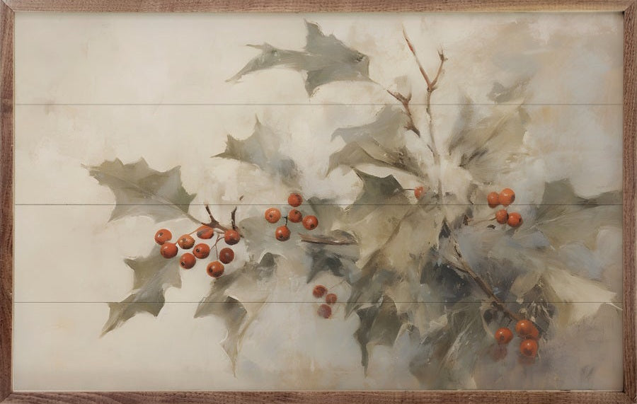 Holly With Berries II By Petals Prints Designs image 0