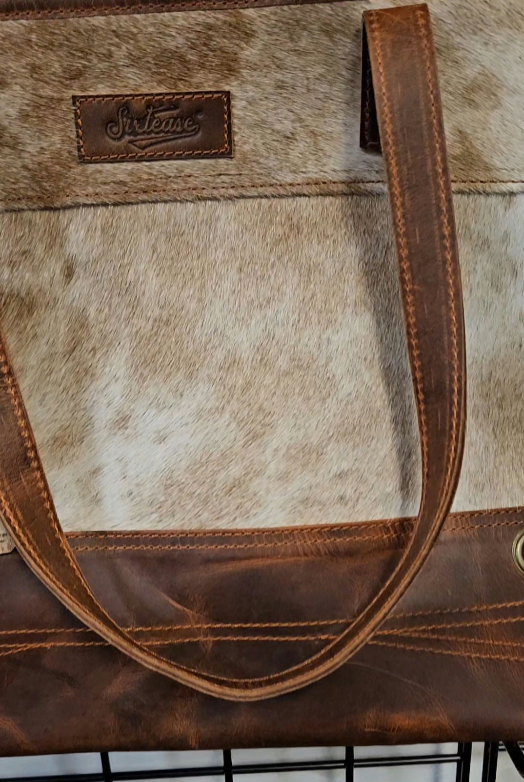 Toronto Genuine Leather / Hair-On Leather Purse image 2