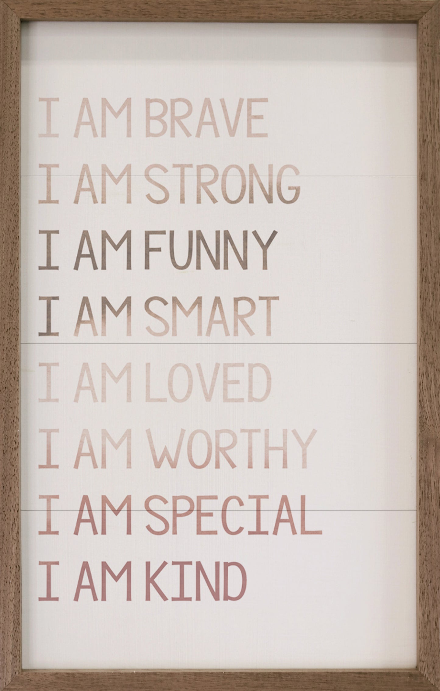 Watercolor I Am Brave White image 0