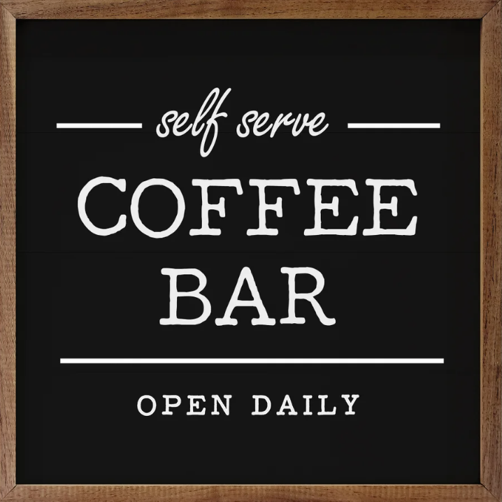 Self Serve Coffee Bar Black image 0