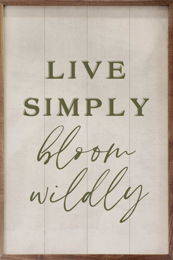 Live Simply Bloom Wildly White image 0