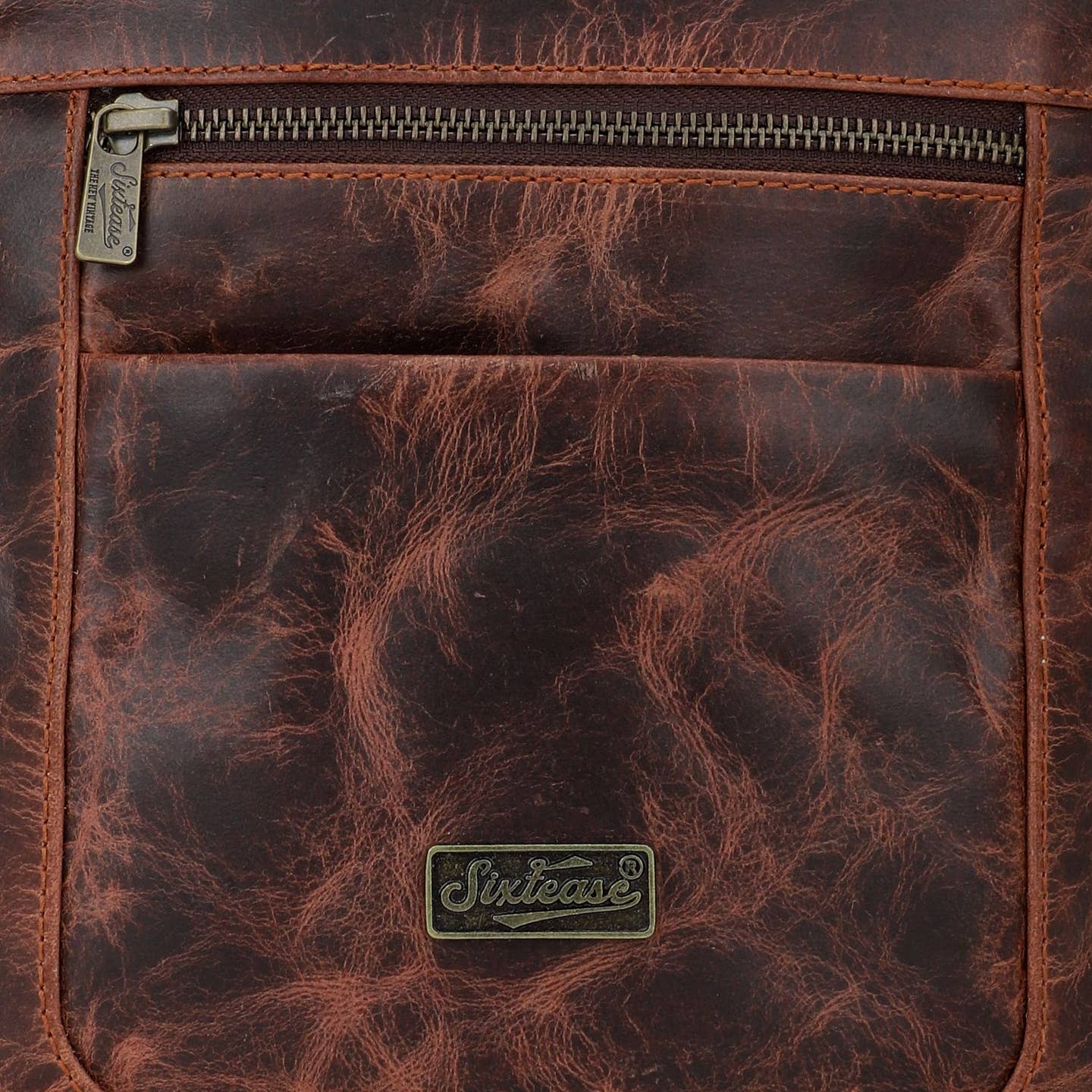 Rustic Genuine Leather Cherry Crossbody Bag image 5