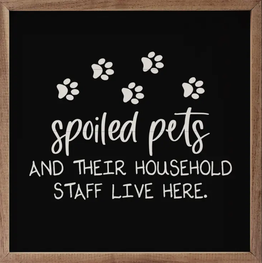 Spoiled Pets Staff Paws Black image 0