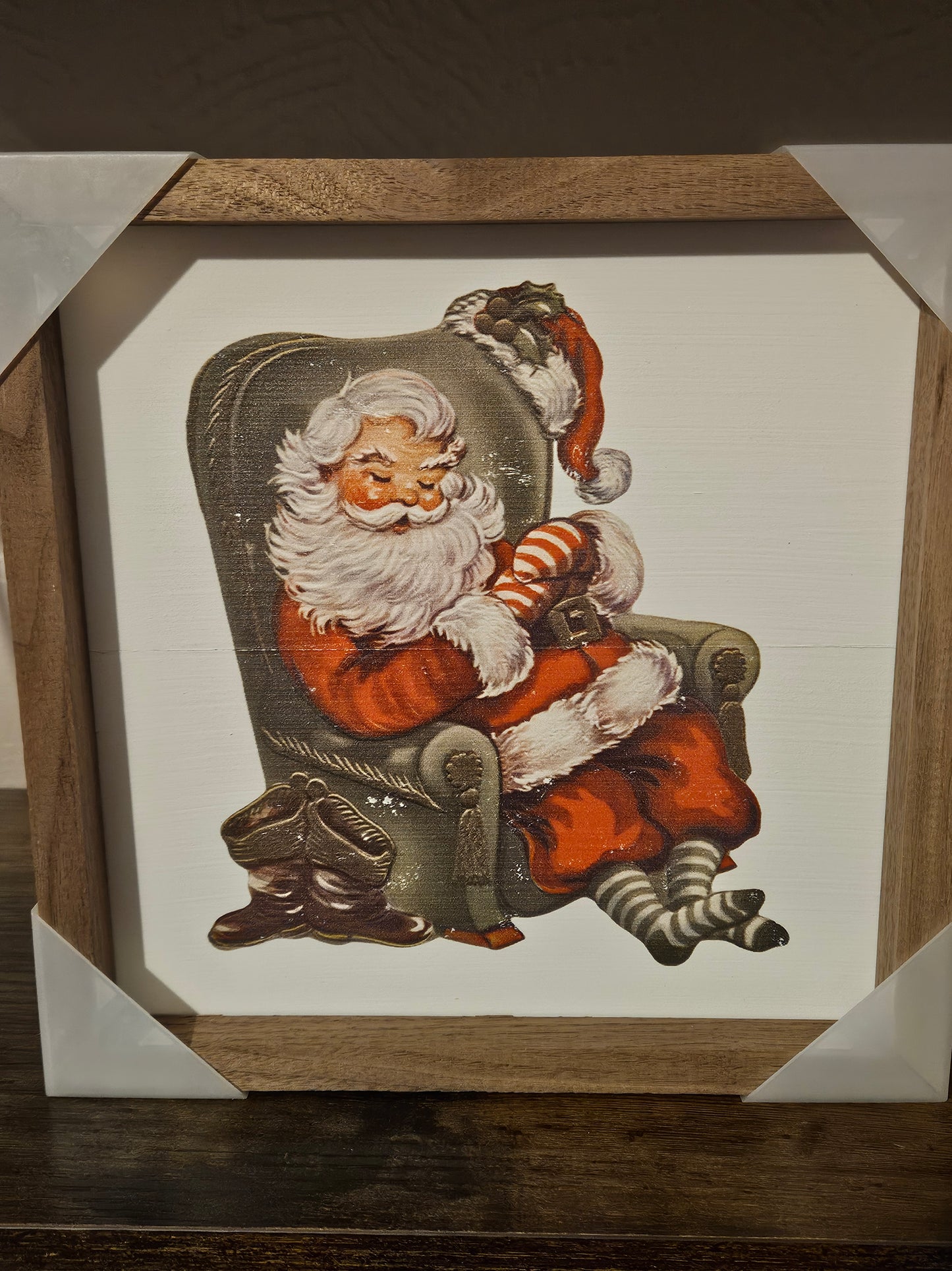 Sleeping Santa Green Chair image 0