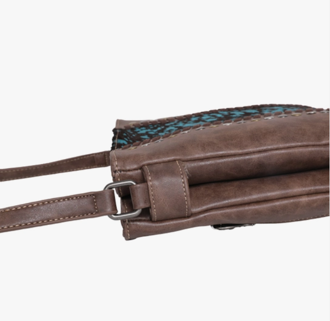 Trinity Ranch Hair-On Leather Concealed Carry Crossbody Purse image 10