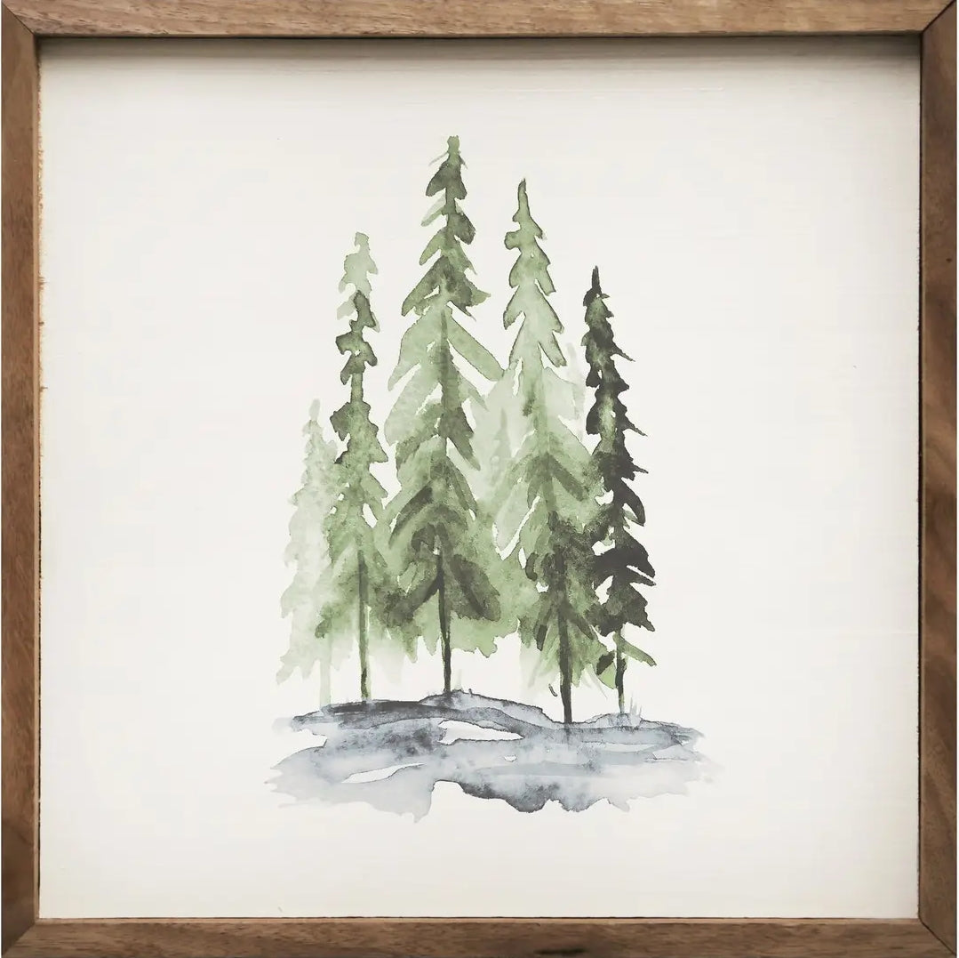 Watercolor Pines image 1