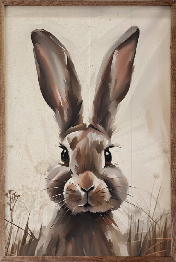 Peeking Brown Rabbit image 0