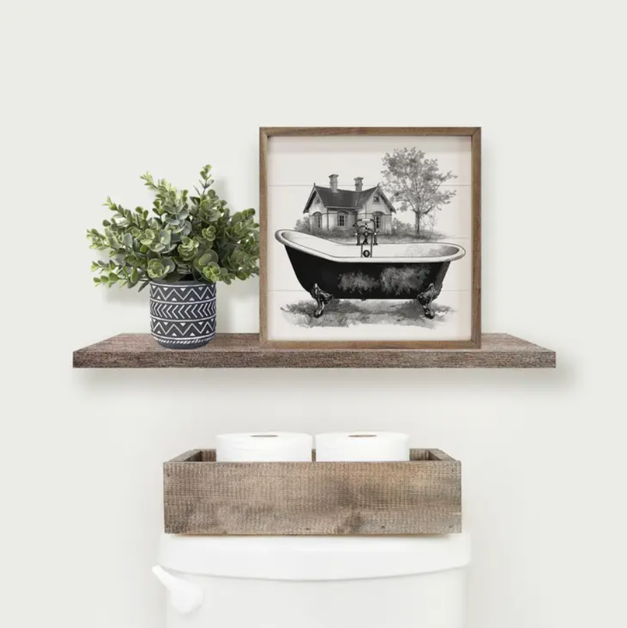 Black Country Tub with House White image 1