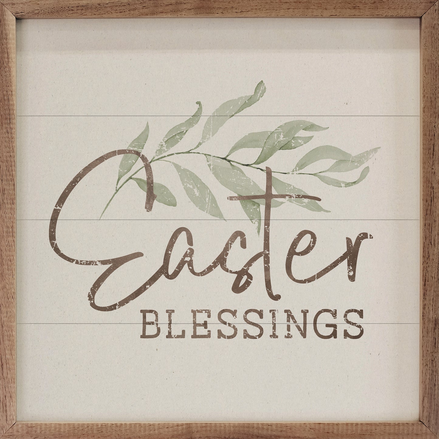 Easter Blessings Greenery White image 0