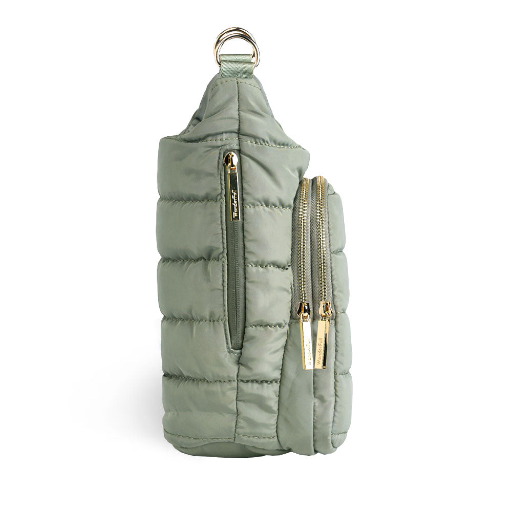 HydroBag® HANDLE™ - Sage Green with Sage and Tan Strap