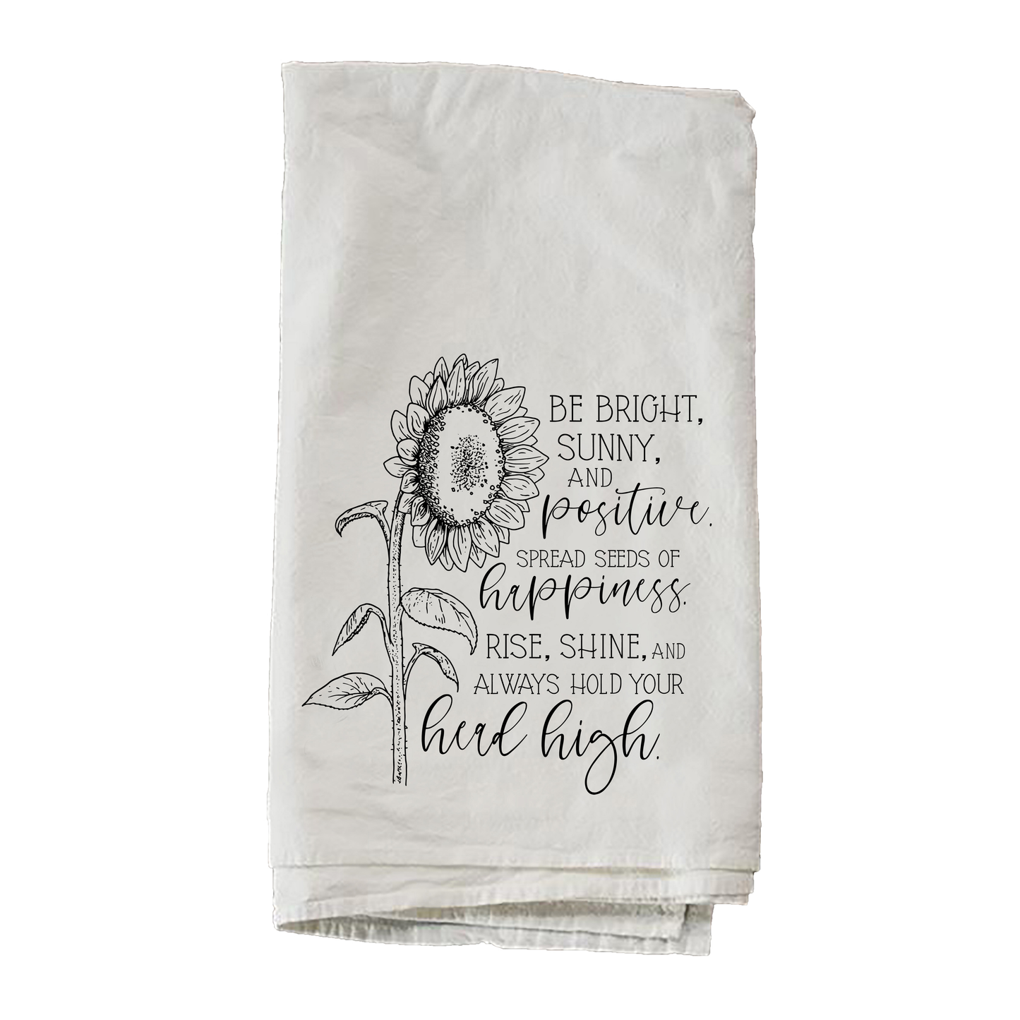 Advice From A Sunflower Towel