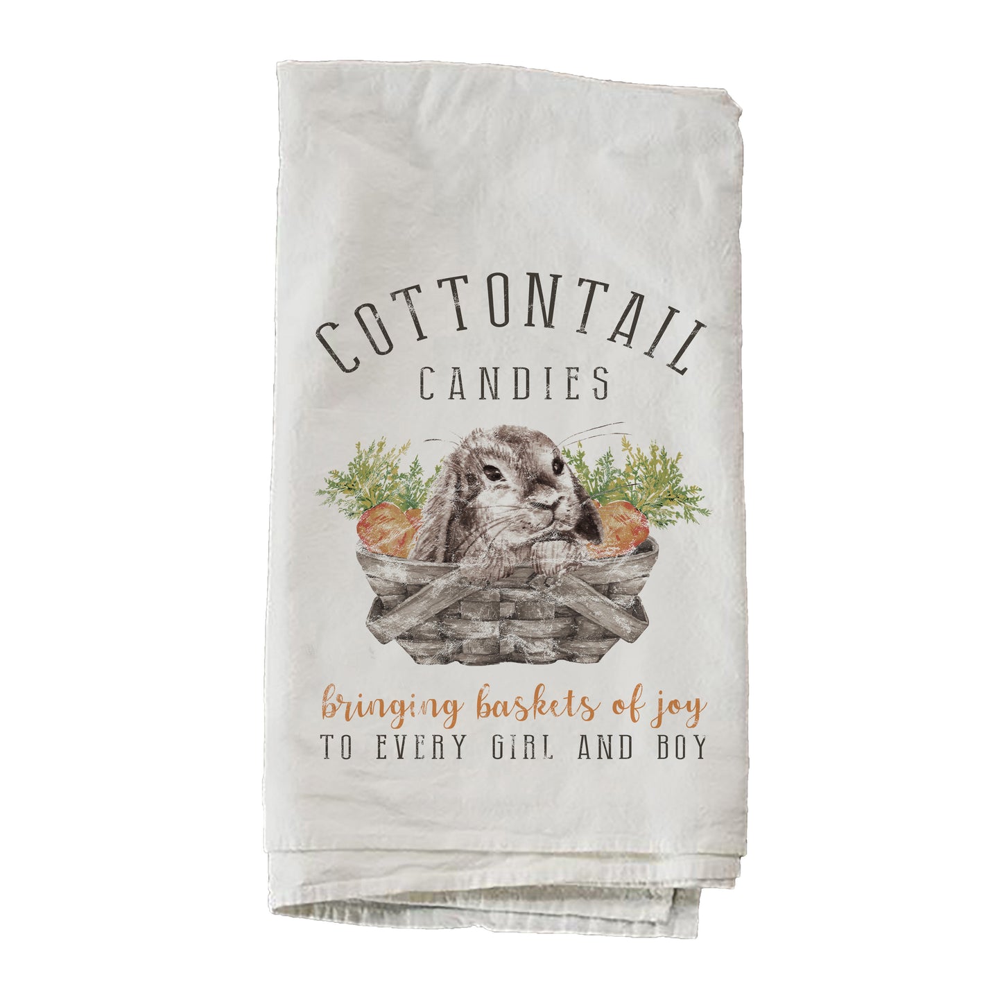Cottontail Candies Basket Towel