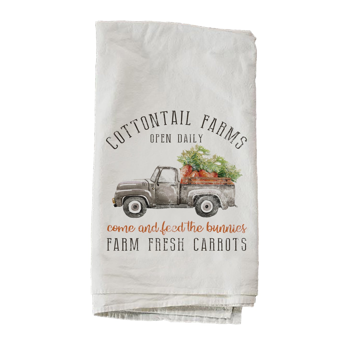 Cottontail Farms Gray Truck Towel