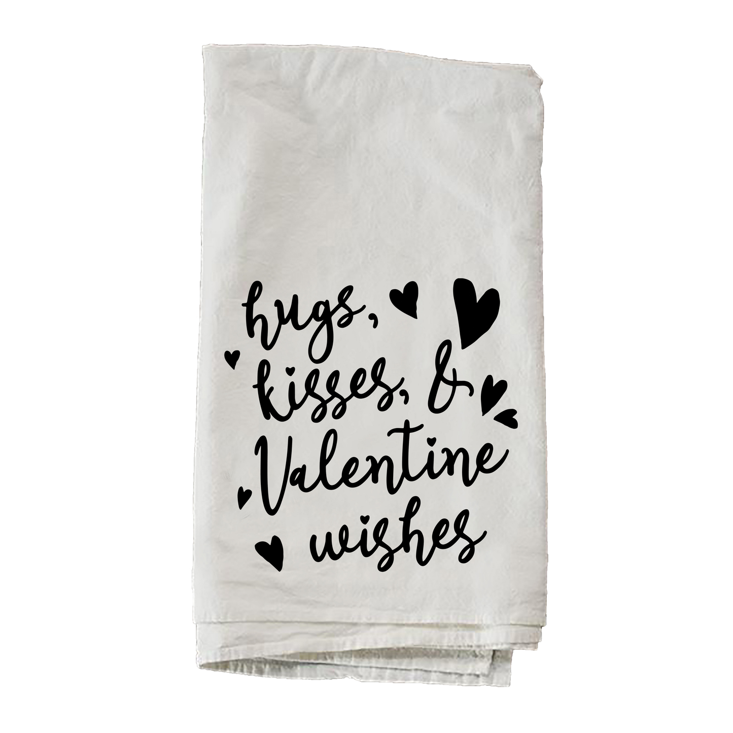 Hugs Kisses And Valentine's Wishes Towel