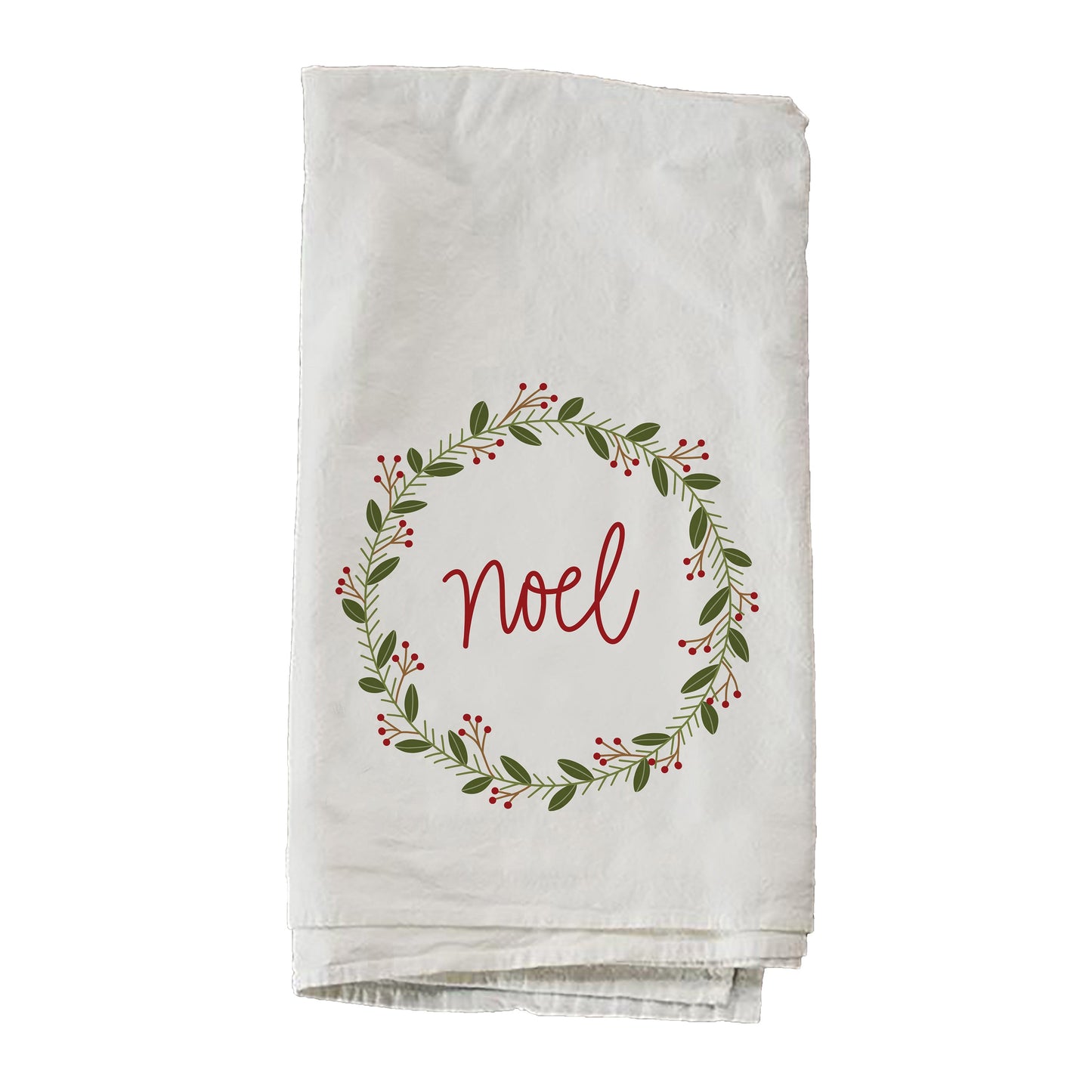 Noel Wreath By Brooke Nicole Designs Towel