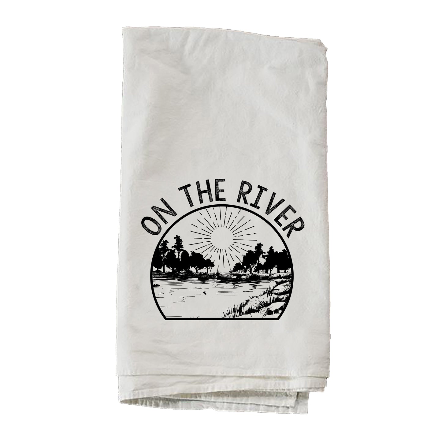 On The River Scenery Towel