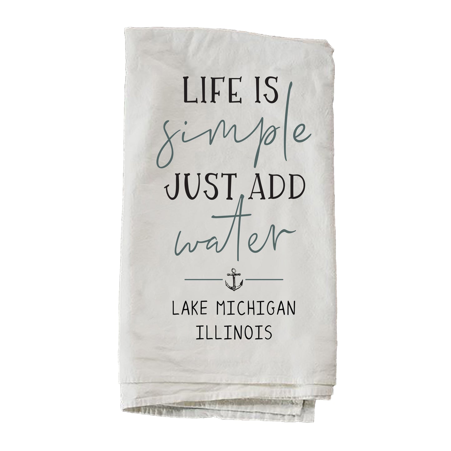 Personalized Life Is Simple Just Add Water Towel