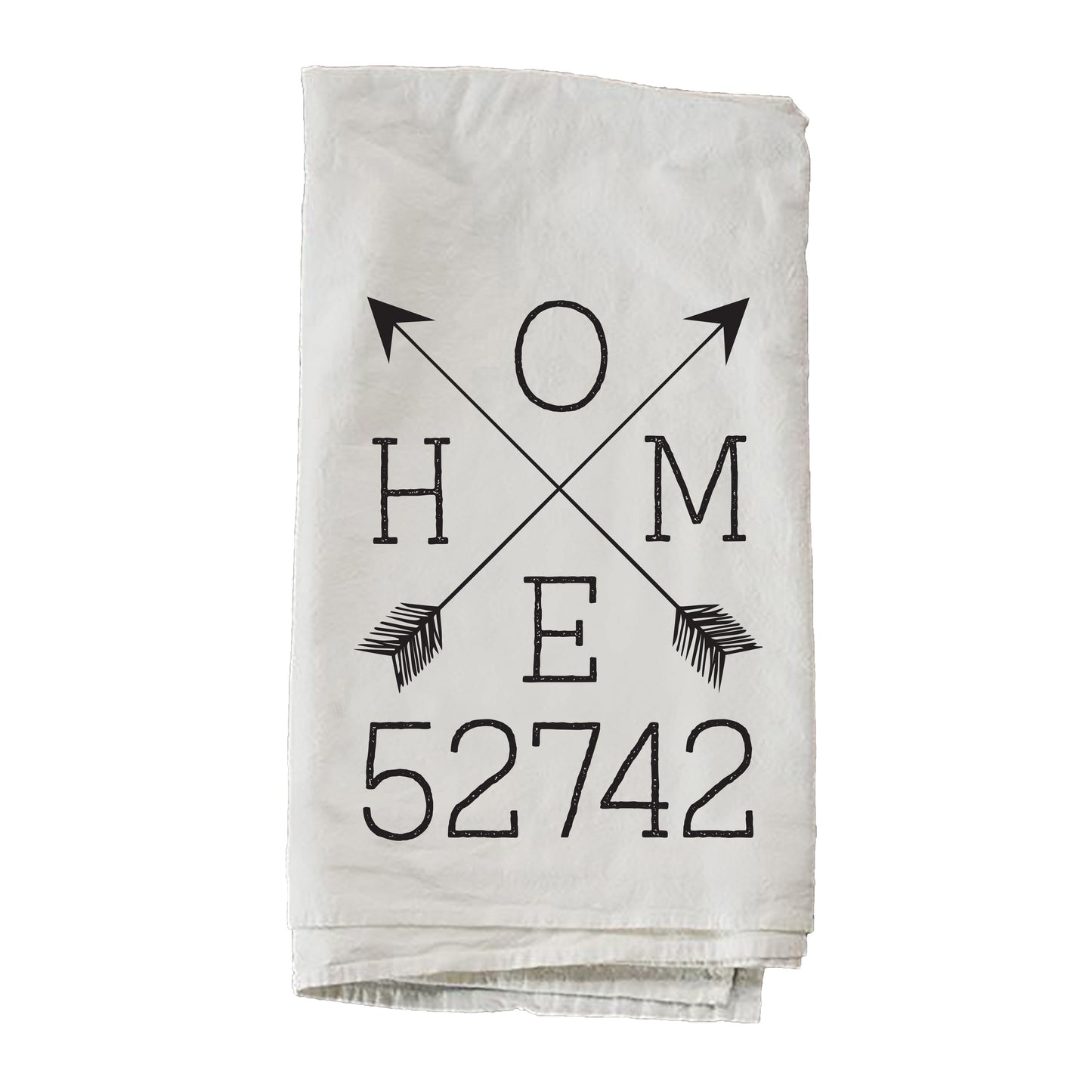 Personalized Zip Home Arrows Towel