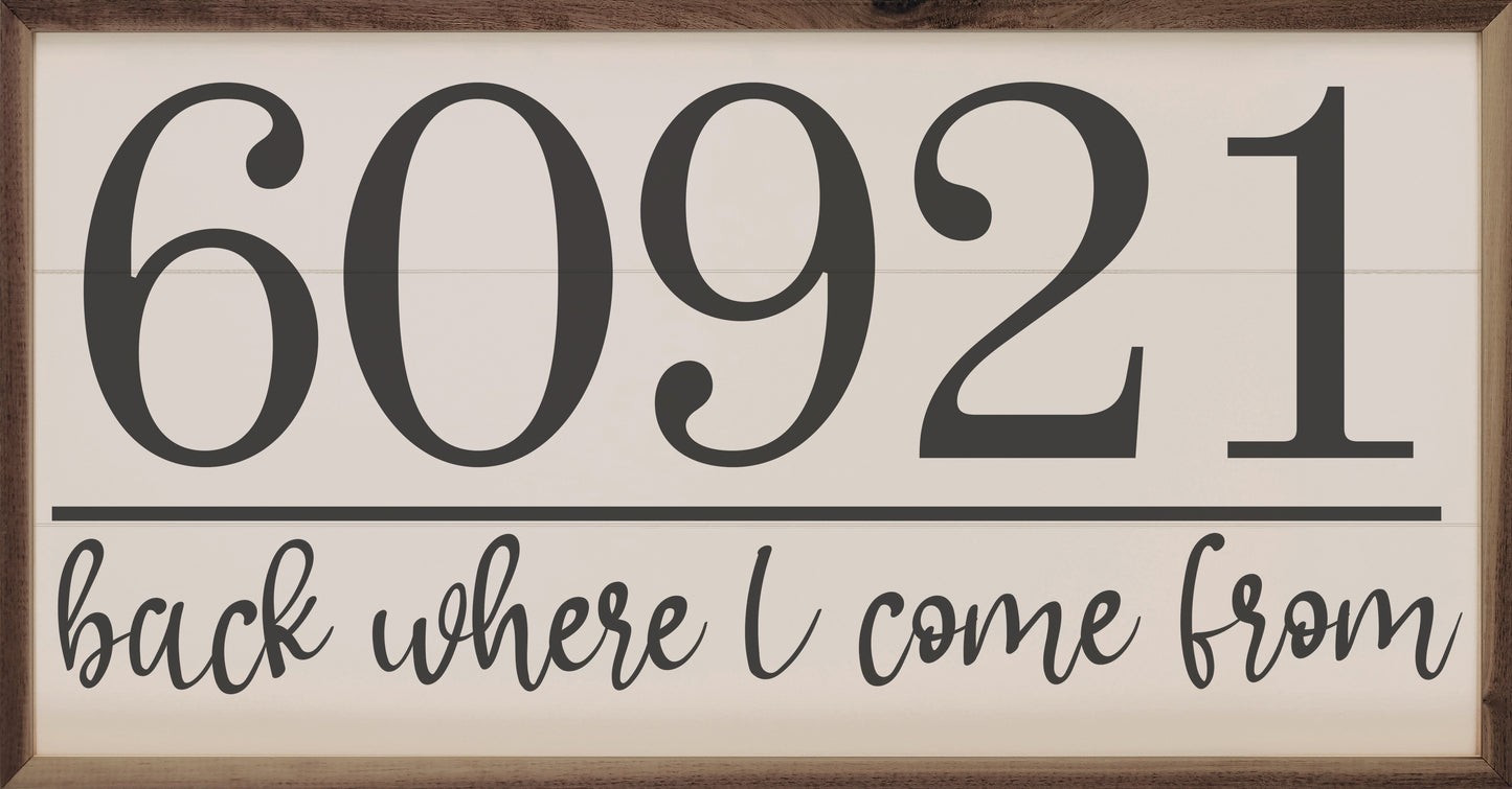 Back Where I Come From Personalized Zip image 0