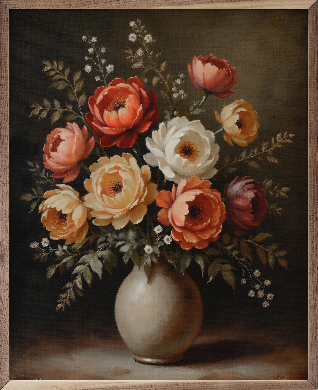 Autumn Bouquet White Vase image 2