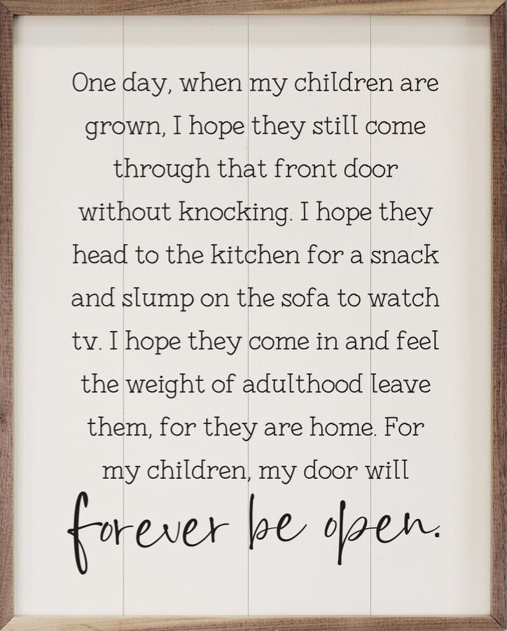 One Day When My Children Are Grown White image 0