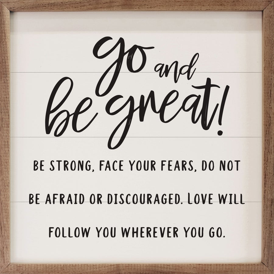 Go And Be Great Square White image 0
