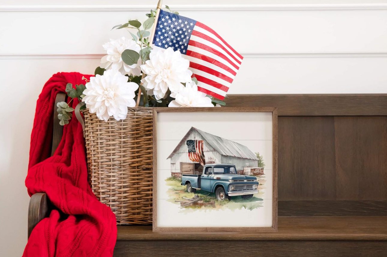 American Flag Barn Truck image 1