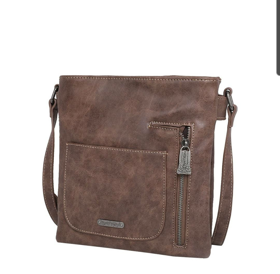 Trinity Ranch Hair-On Leather Concealed Carry Crossbody Purse image 7