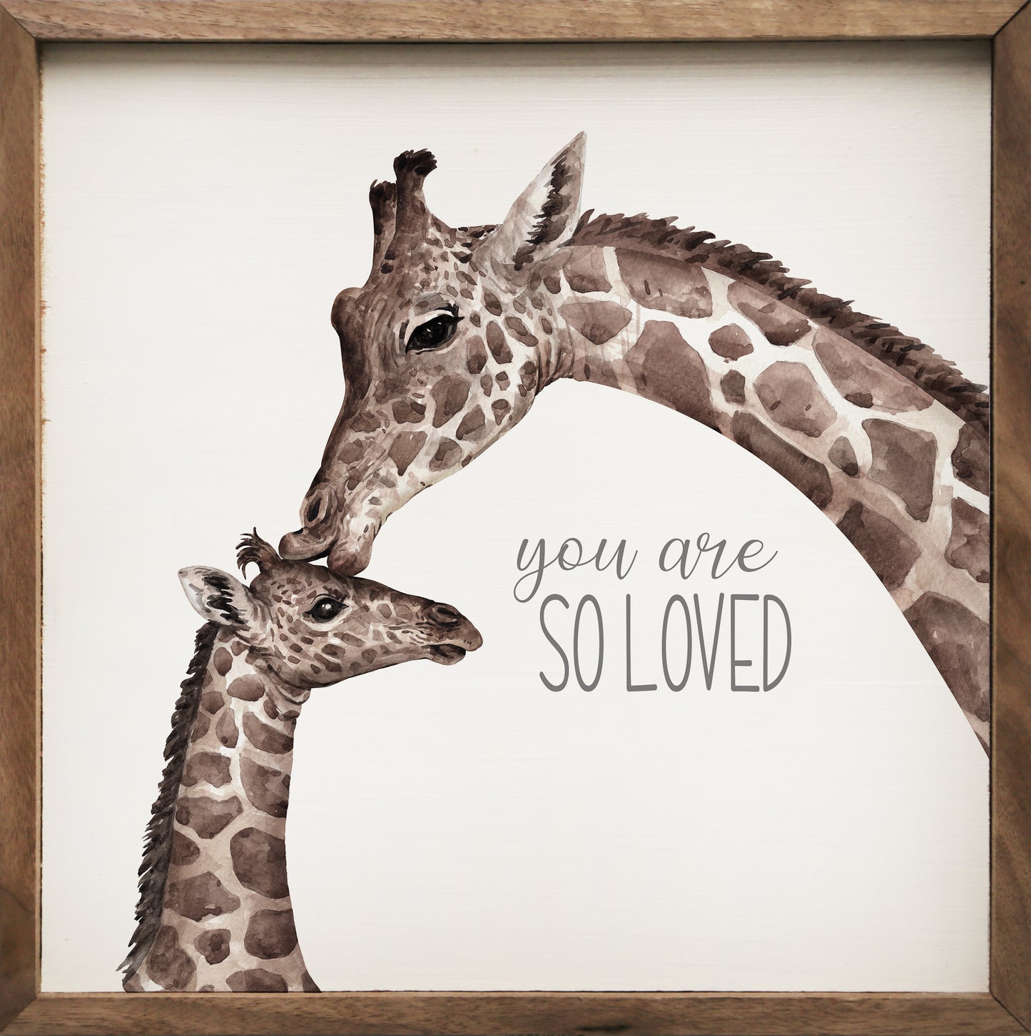 You Are So Loved Giraffe White image 0