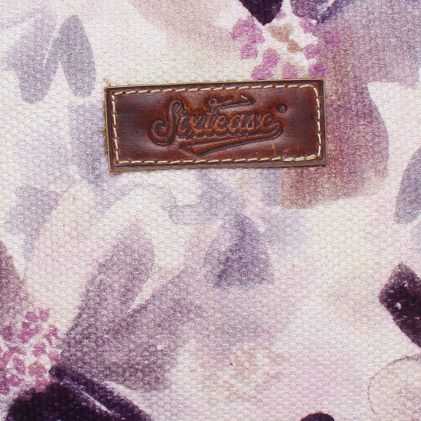 Floral Up-cycled Canvas / Genuine Leather Wristlet image 4