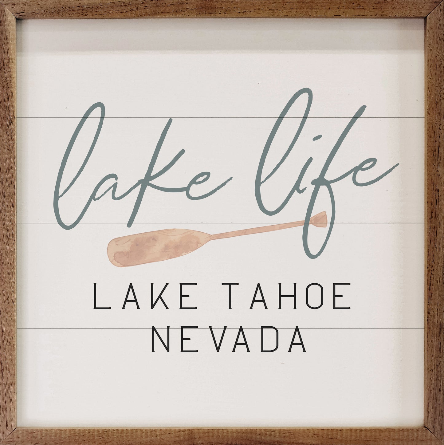 Personalized Lake Life Oar White image 0