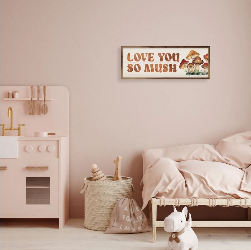 Love You So Mush Mushrooms White image 1