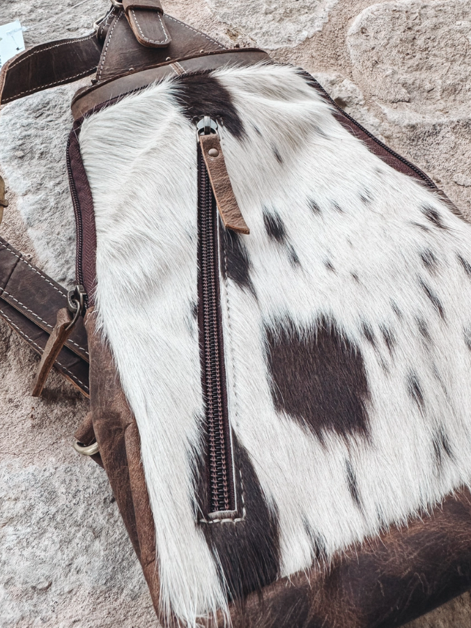 Cowhide Leather Sling Bag image 5