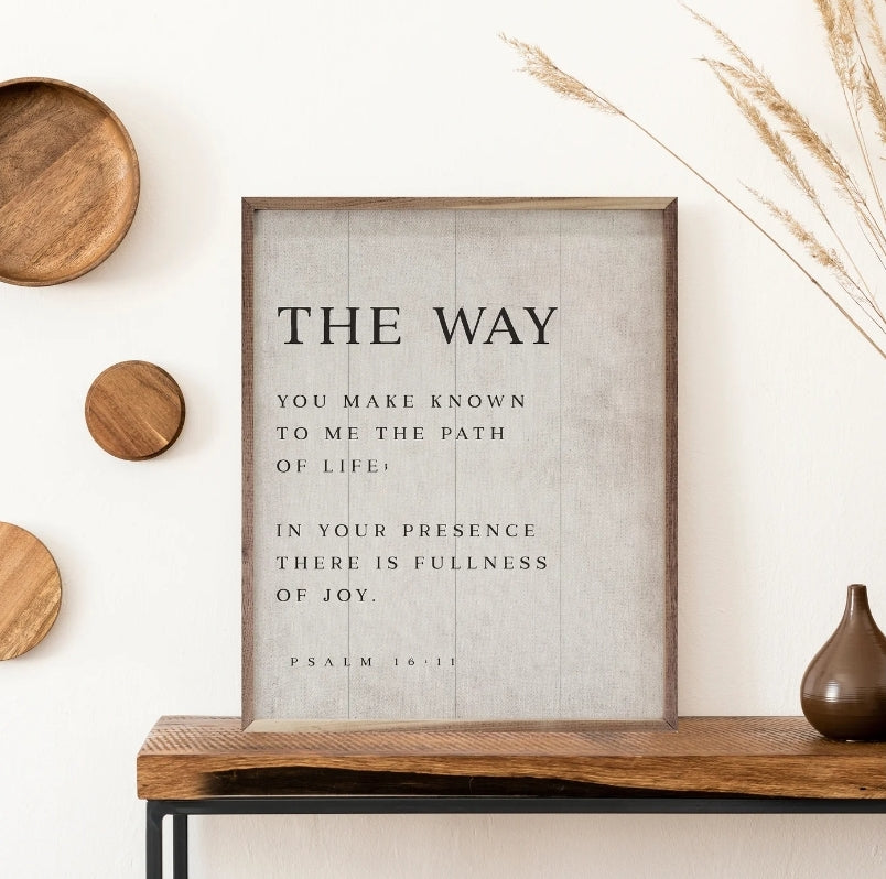 The Way Psalm 16:11 Whitewash image 0