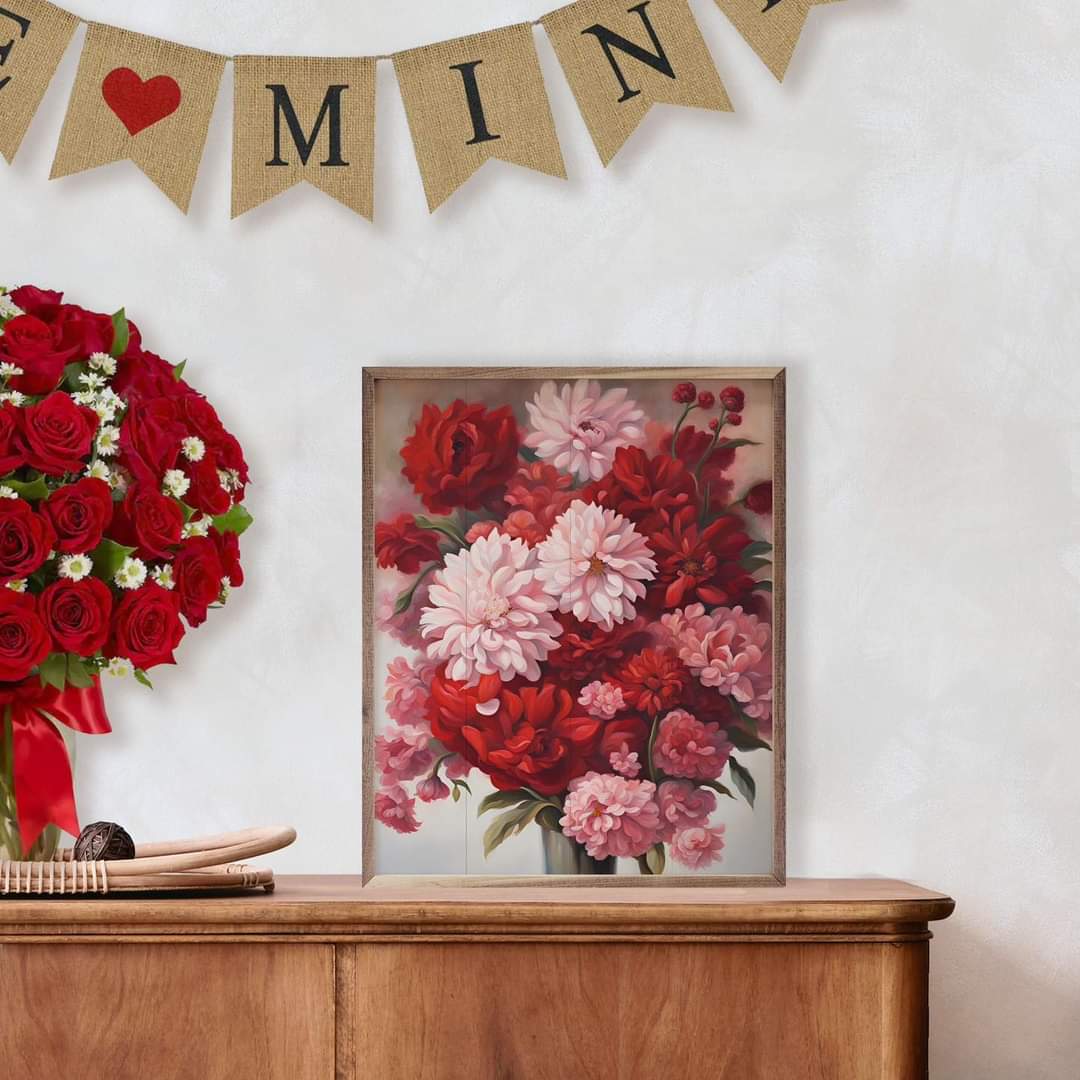 Red And Pink Bouquet image 1