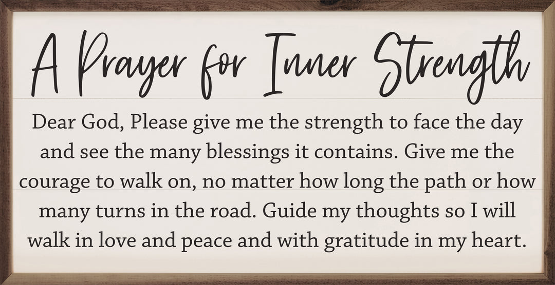 A Prayer For Inner Strength White image 0