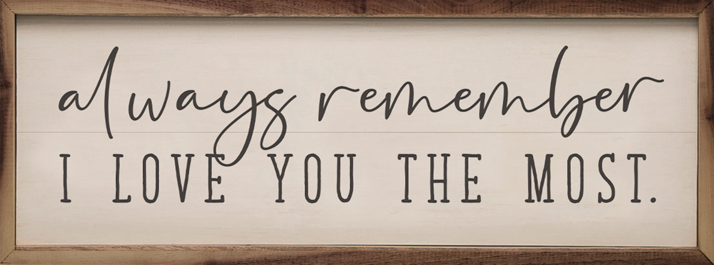 Always Remember I Love You Most White image 0