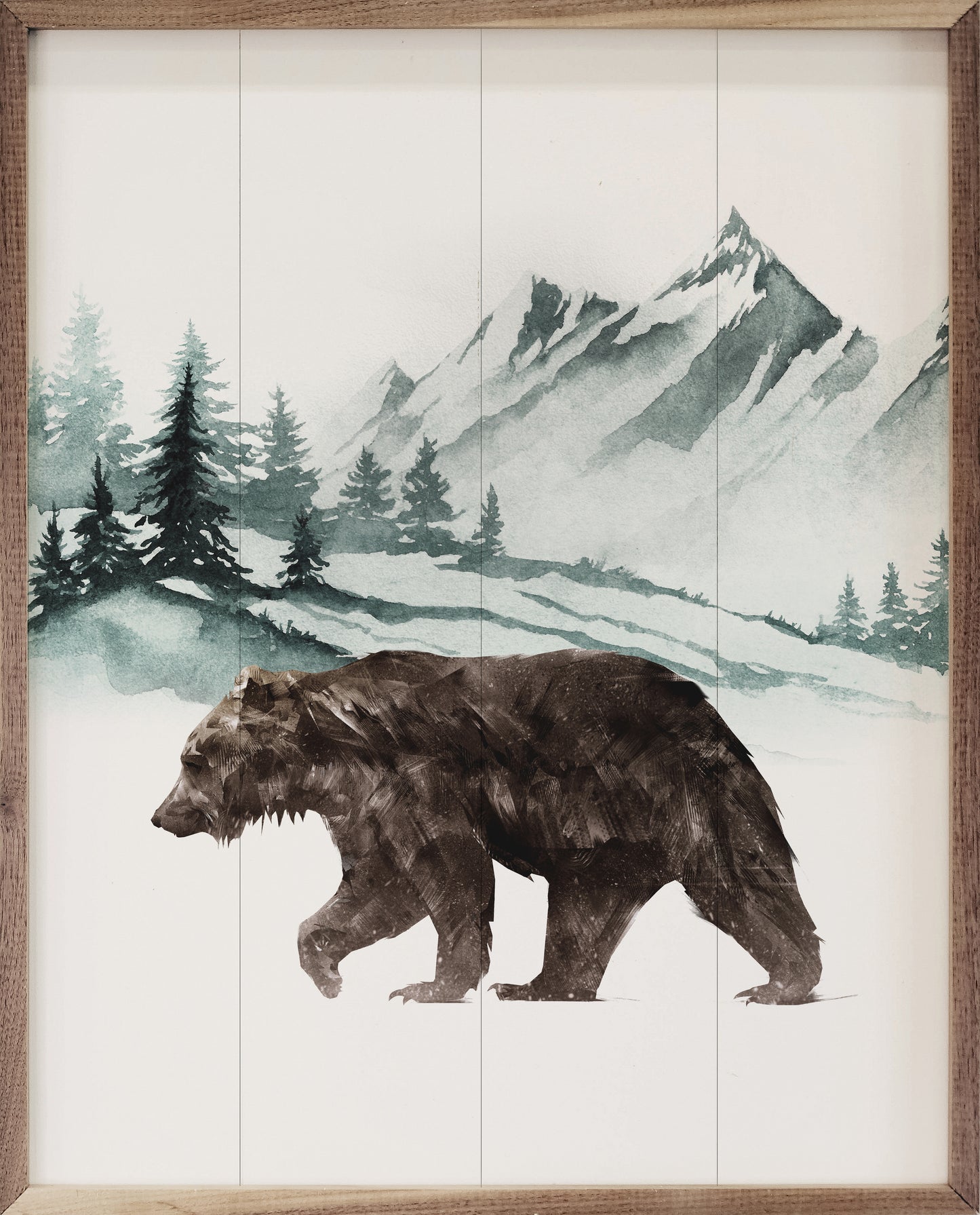 Watercolor Mountain Bear image 0