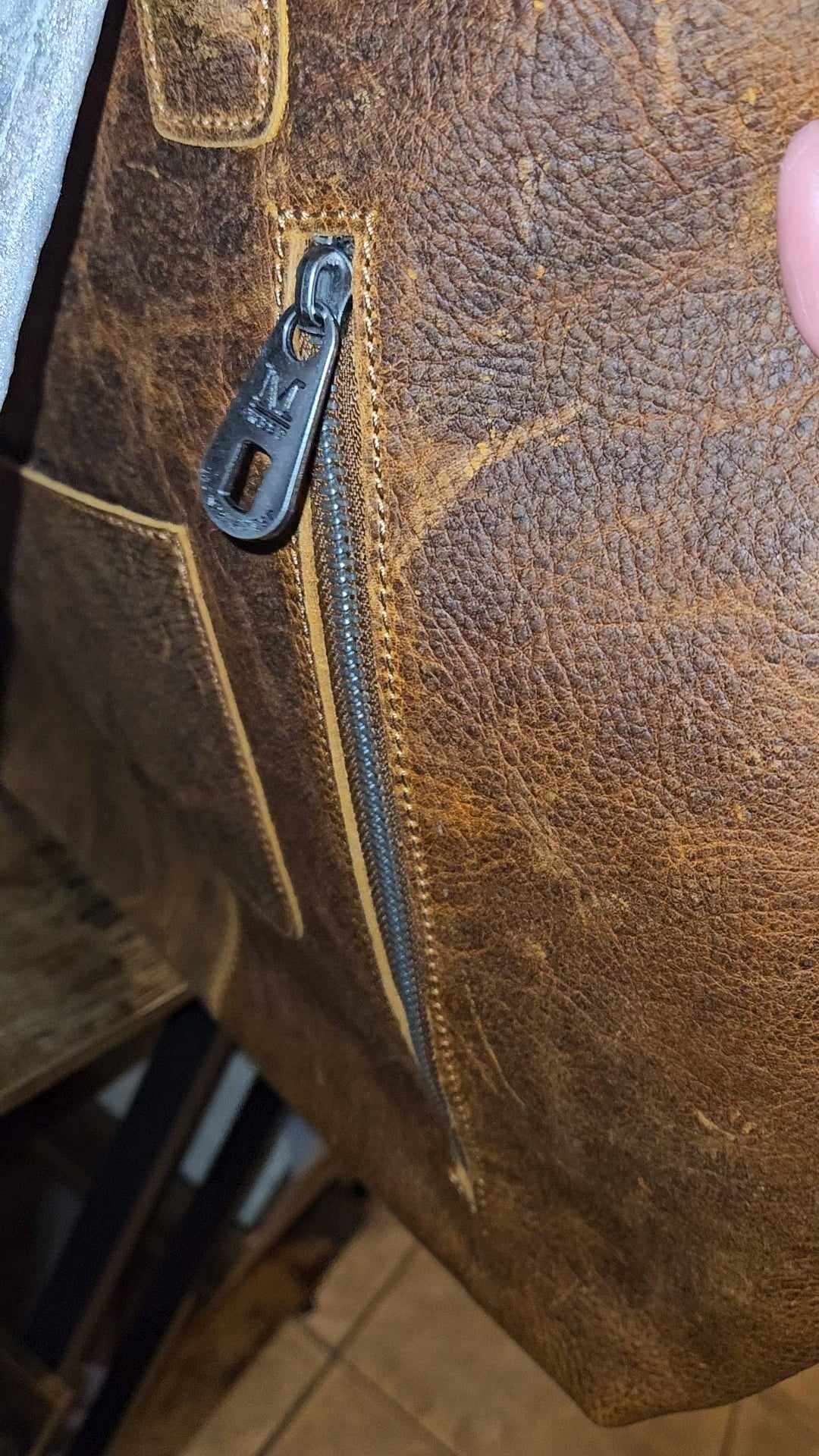 Genuine Leather Concealed Carry Tote image 1