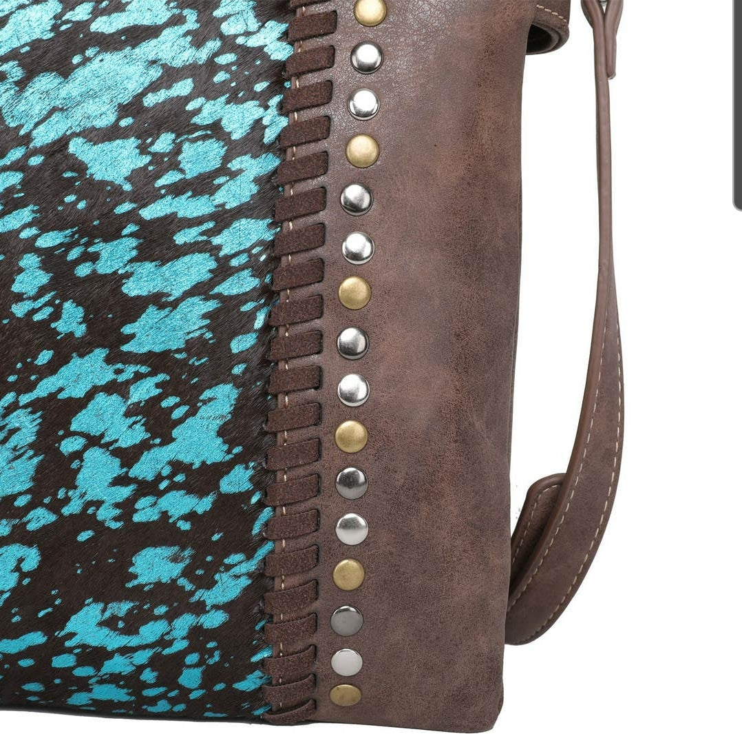 Trinity Ranch Hair-On Leather Concealed Carry Crossbody Purse image 11